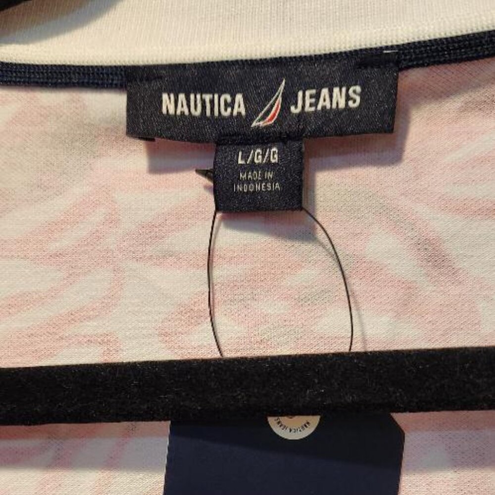 Nautica Jeans Women's Printed Pique-knit Sleeveless Top - Picture 3 of 3